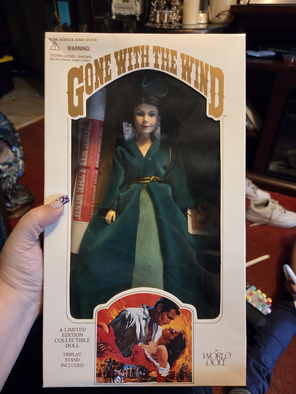 Gone With The Wind Scarlett Doll in Deep Green Velvet Gown